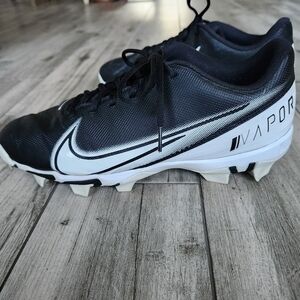 Nike Men's Vapor Edge Shark Football Cleats Black/White #CD0074-001 Size 11.5